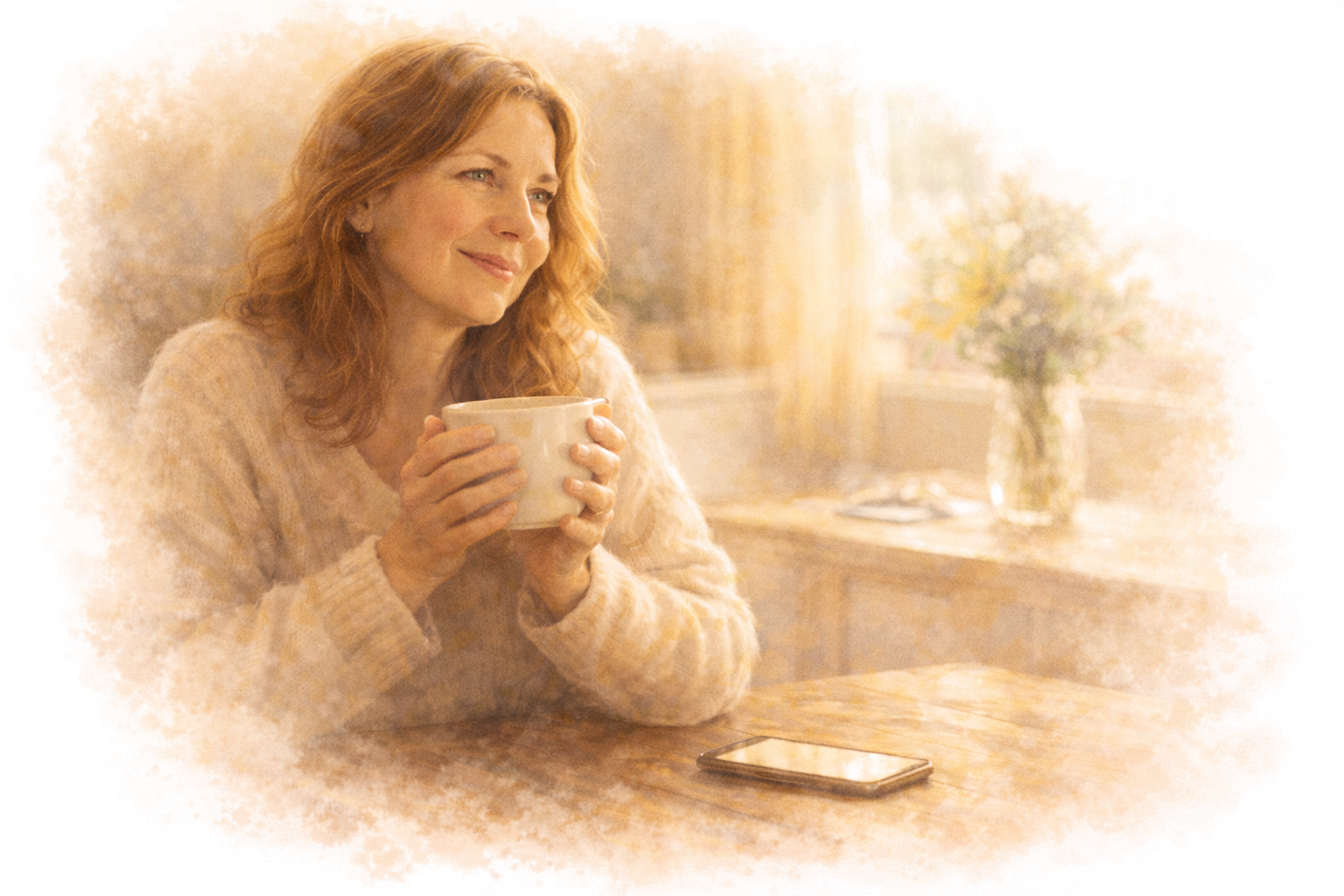 You get a hand-painted postcard of Mom's stories